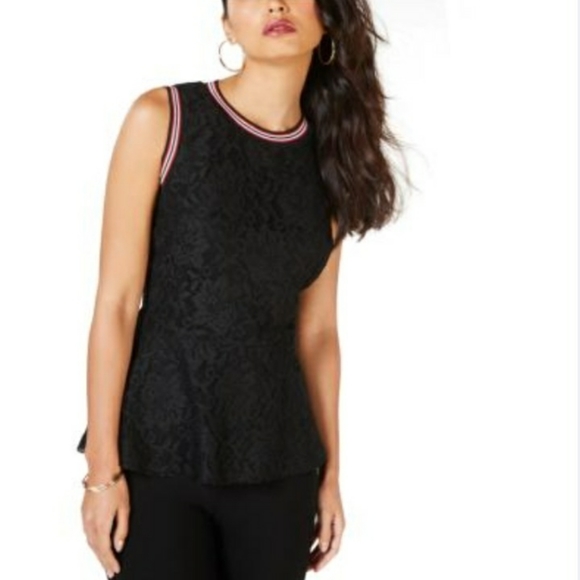 Thalia Sodi Tops - NWT Thalia Sodi Women's Metallic trim lace top